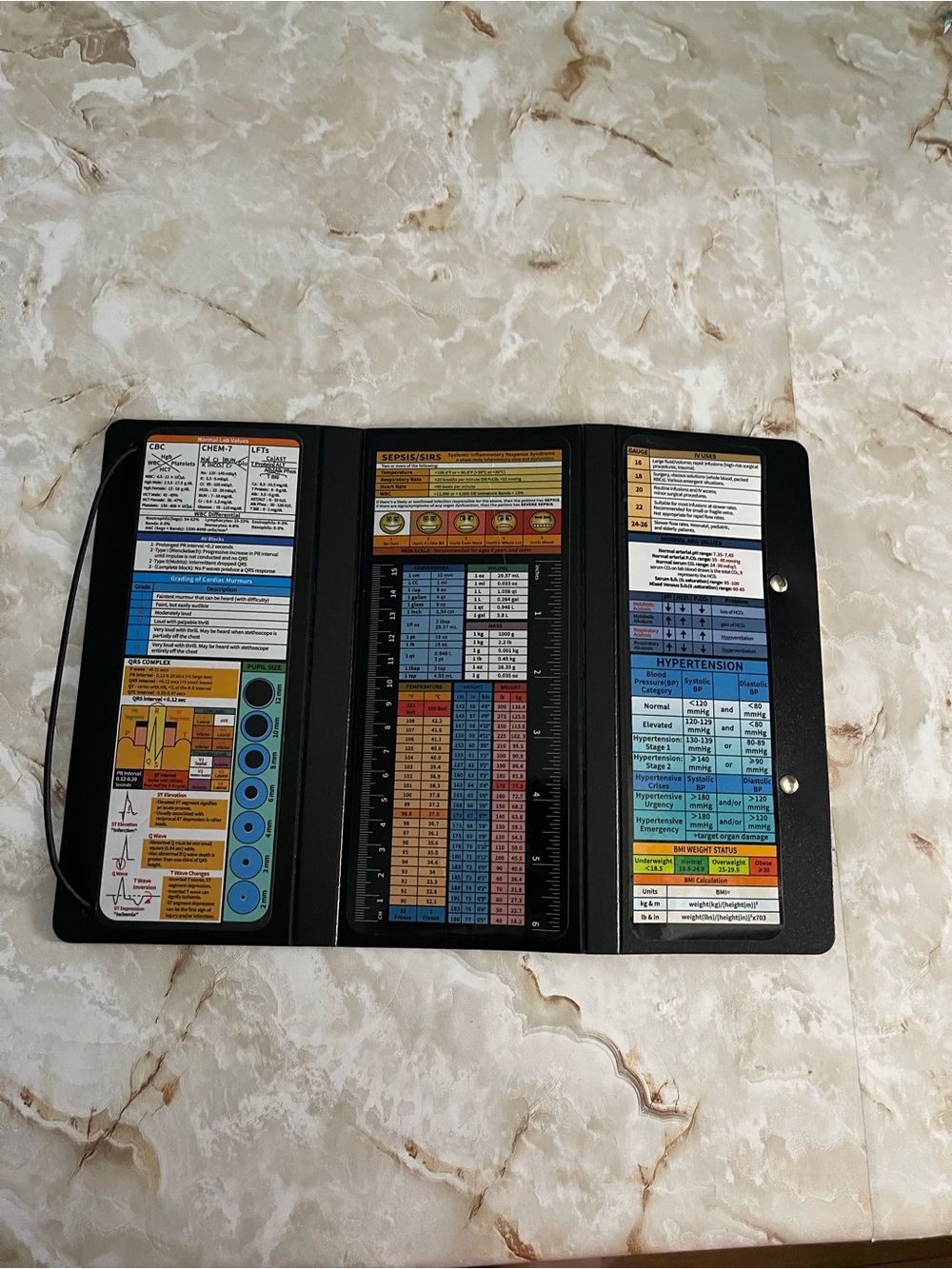 Medical Reference Slide Chart - Multicolor Emergency Guide - Picture 4 of 6